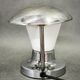 Josef hůrka bauhaus chrome and opaline glass table lamp for napako, 1940s
