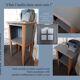 Meuble d'appoint ancien chevet relooké