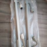 Massive 1980s Set of 2 Industrial Pendant Lamps