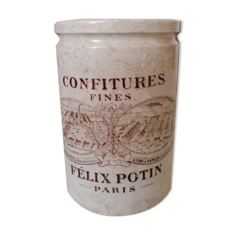 Félix Potin earthenware pot