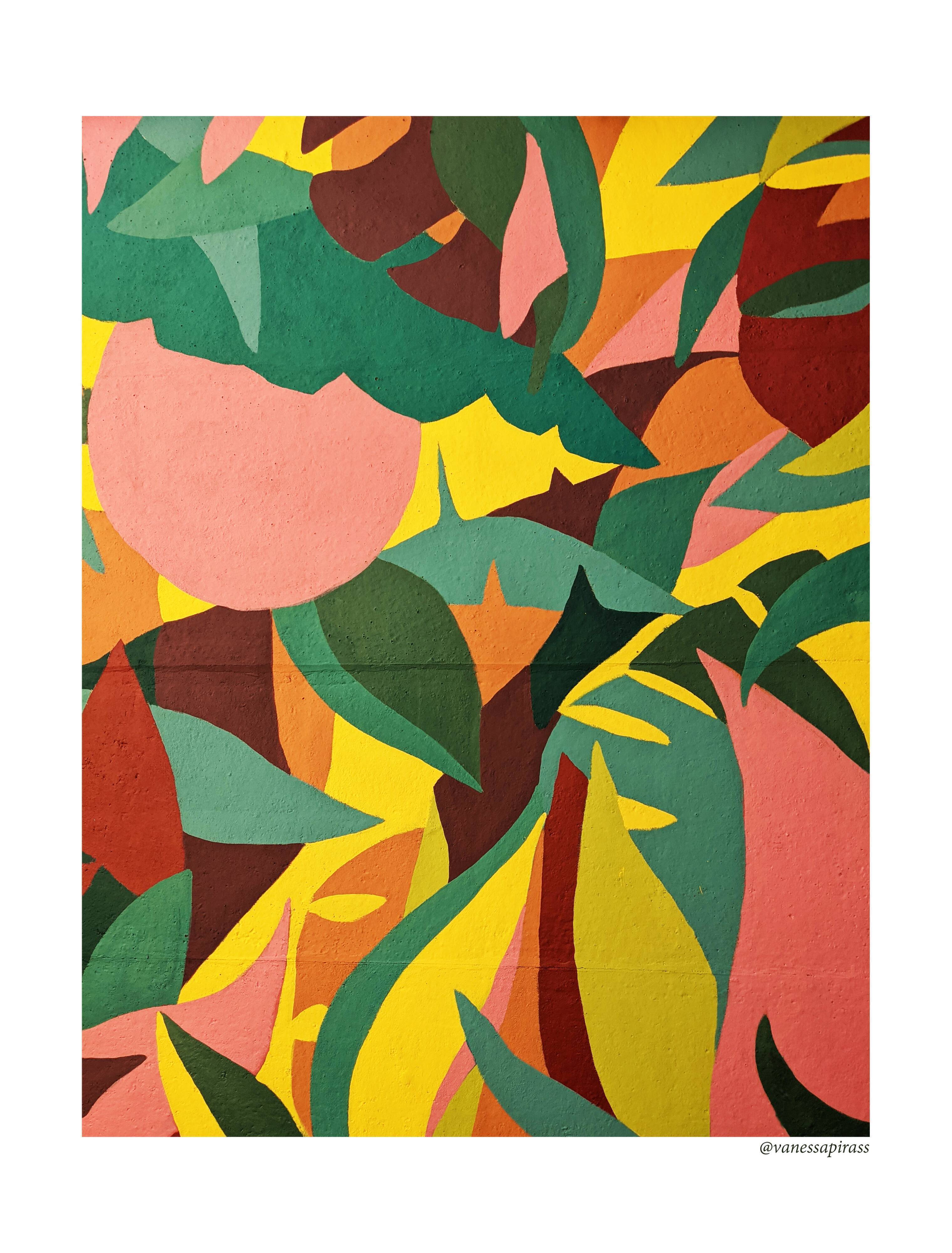 Orange jungle illustration