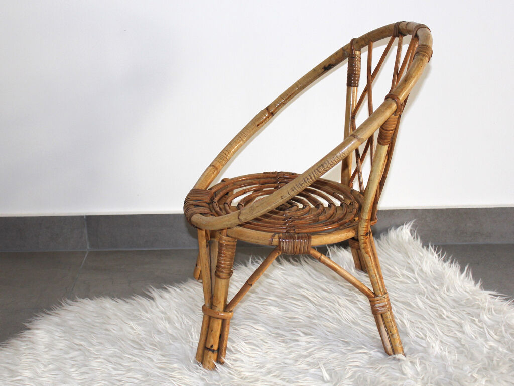 Child rattan armchair