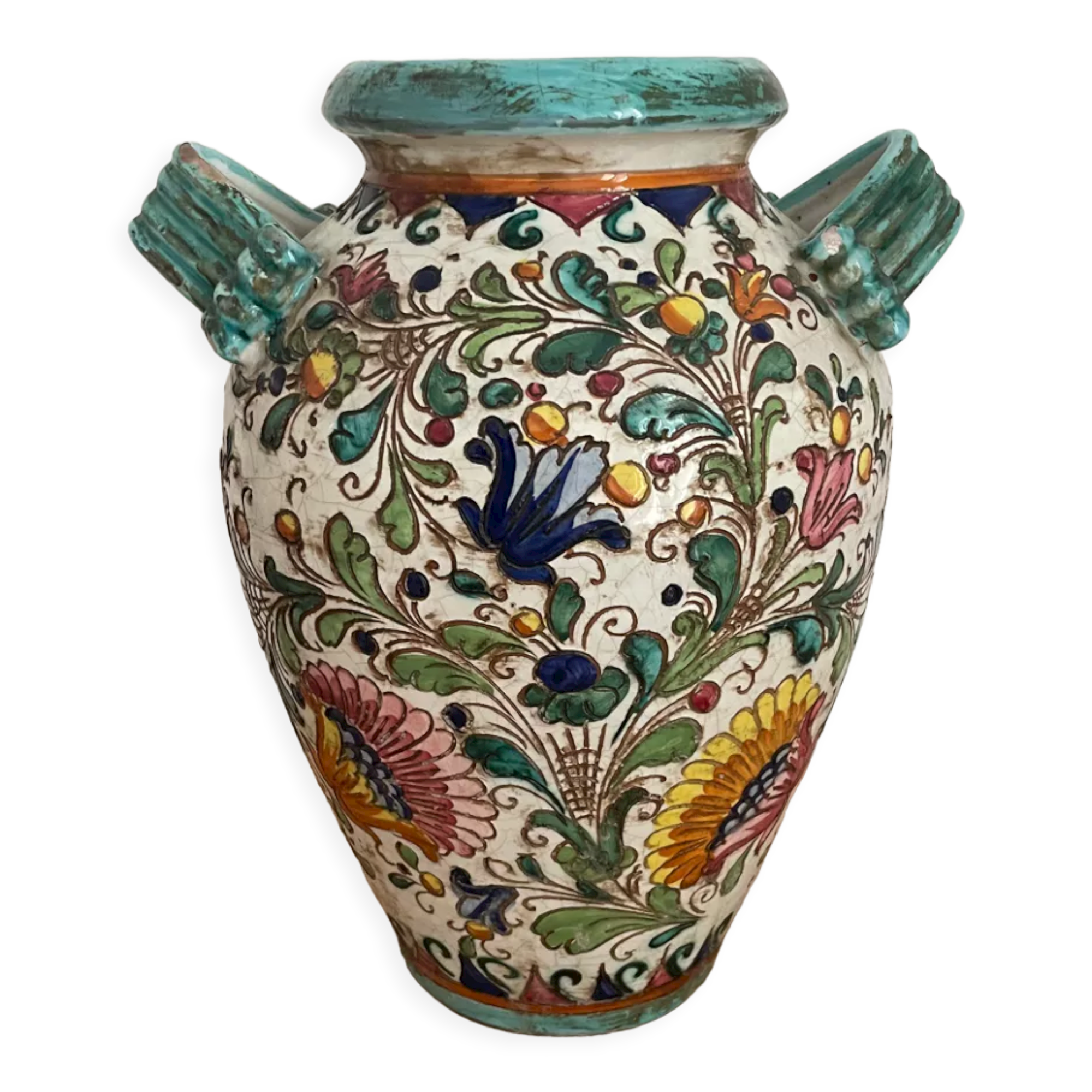 Ceramic amphora vase