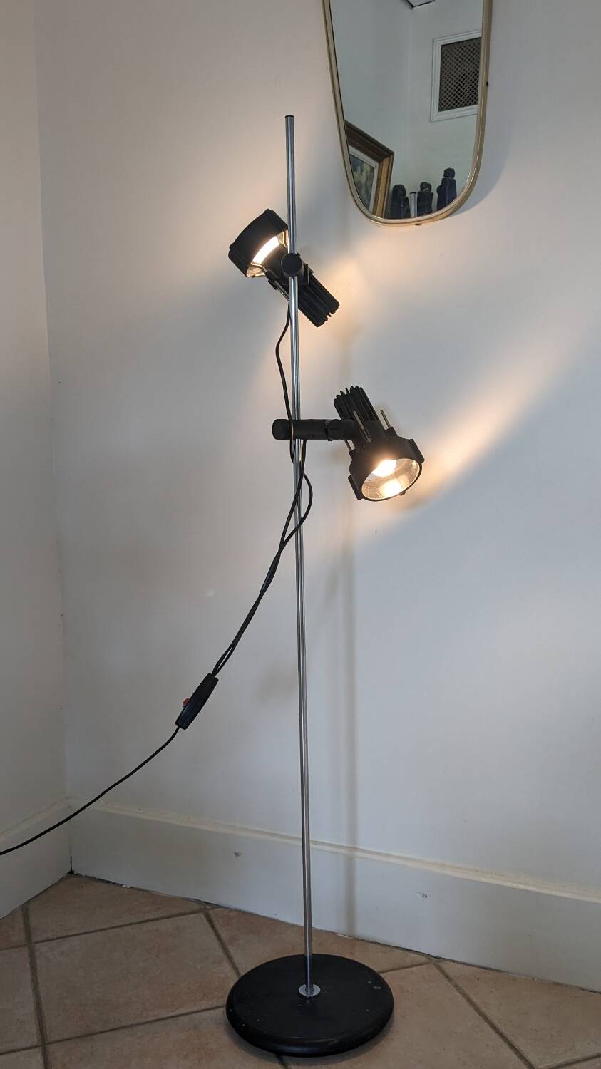Lampadaire postmoderne  Arco design Roger Tallon années 70 80