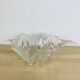 Vintage glass leaf salad bowl or fruit bowl