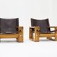 Ate van Apeldoorn pair of lounge chairs for Houtwerk Hattem, Netherlands 1960s