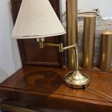 Lampe en laiton articulée ancienne vintage boudet classique chic fabriquée en France