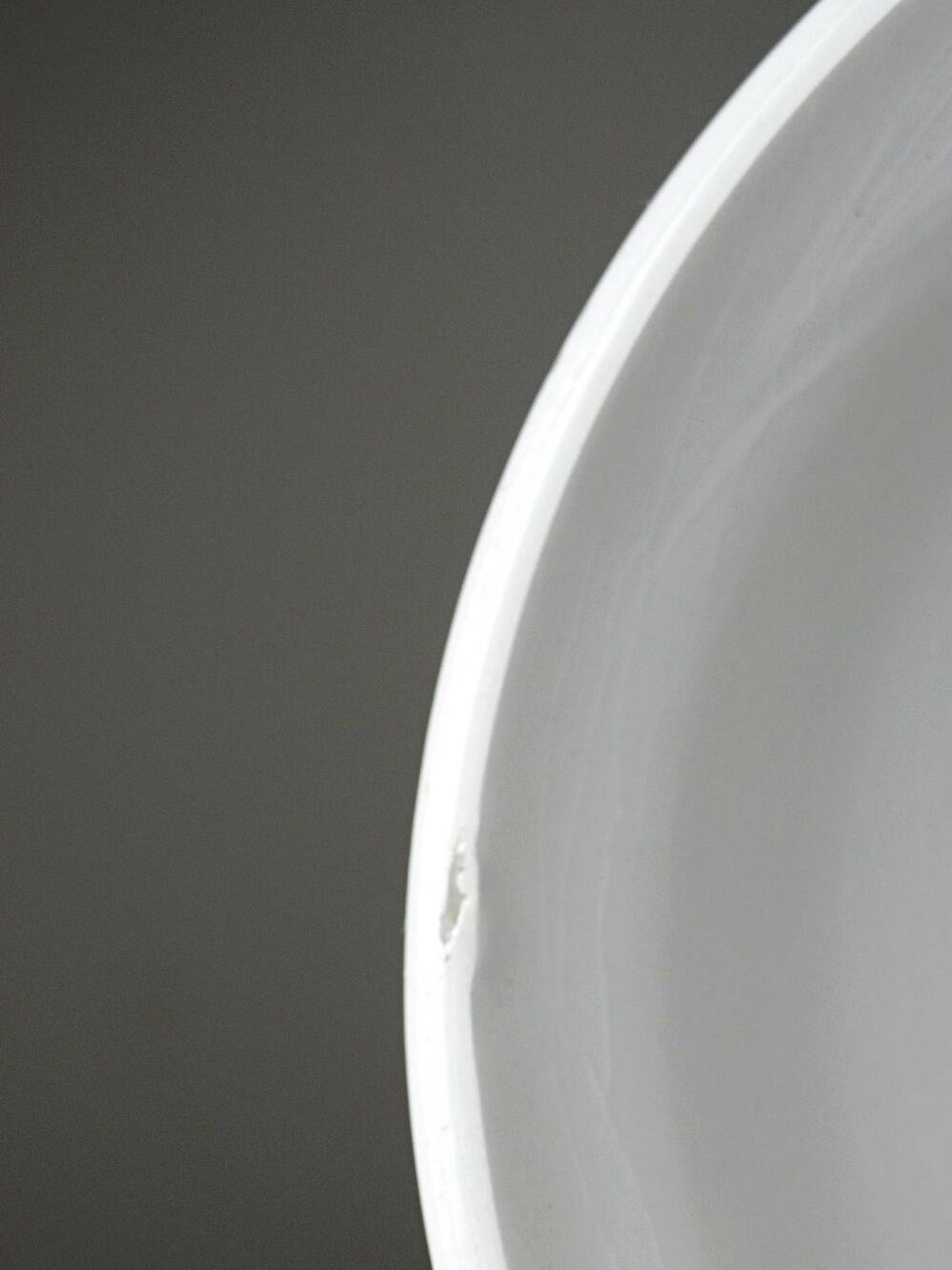 4 coffee bowls made of Badonviller earthenware, Art Deco decor from the vintage 1940s-1950s.