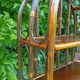 Bamboo wicker bookshelf