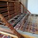 Lit banquette en rotin