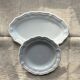 Duo de plats terre de fer Gien ivoire