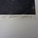 Gerhart Bettermann, 2 Cats, 1980s, Woodcut