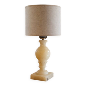 Lampe vintage en albâtre