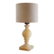 Vintage alabaster lamp with ecru shade – unique piece