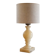 Vintage alabaster lamp with ecru shade – unique piece