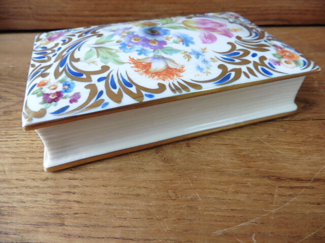 Limoges book-shaped candy box