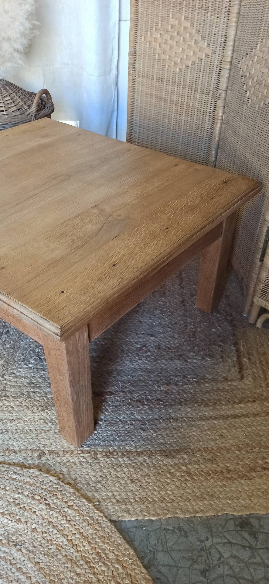 Table basse en chêne