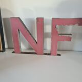 Vintage iron letter N