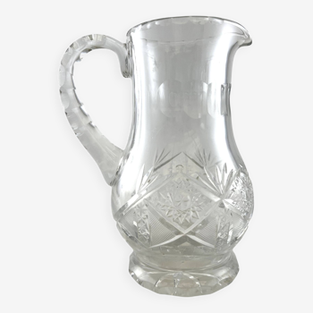 Carafe pichet en cristal taillé