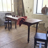 Antique farm table