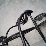 Italian Alisea armchairs by Lisa Bross for Studio Simonetti, 1980s, Set of 4