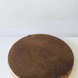Round rattan mirror