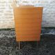 Commode vintage en rotin et chêne