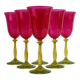 Vintage Crystalex Wine Glasses Set of 6 – Bohemian Glass