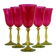 Vintage Crystalex Wine Glasses Set of 6 – Bohemian Glass