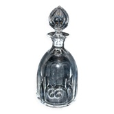 Saint-louis bristol flat-ribbed cut crystal whisky decanter? h25.5cm