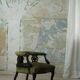 Victorian English decorative chair, velvet and wood, late 19th century.