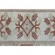 Vintage Beige Pink Turkish Handmade Oushak Wool Runner Rug  73x278