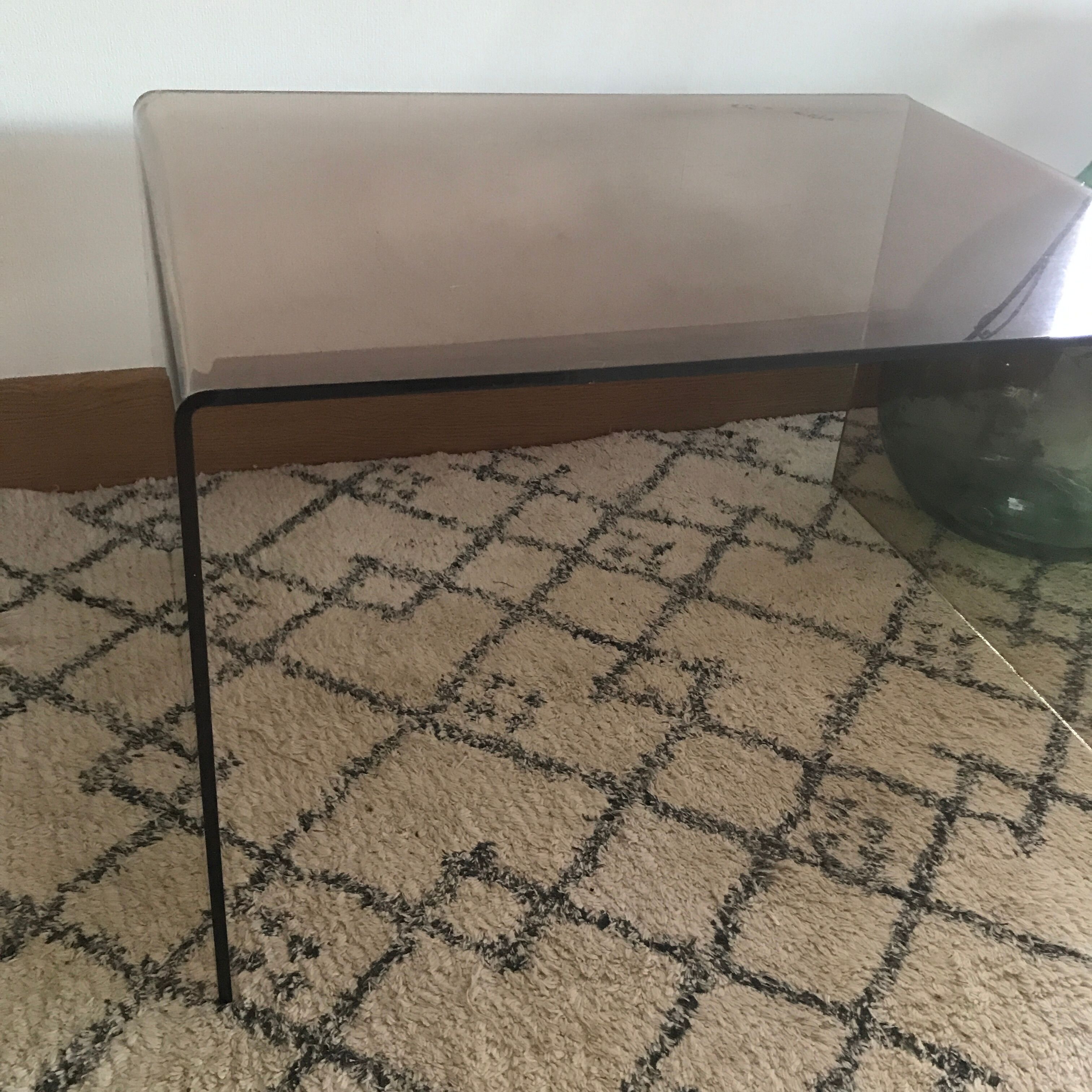 Vintage plexiglas coffee table