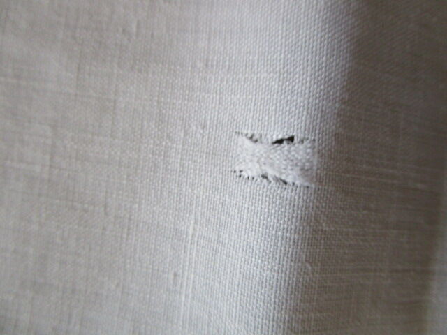 Old embroidered tablecloth - monogrammed: 245x190cm