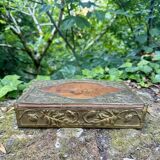 Large brass box from the Art Nouveau period.