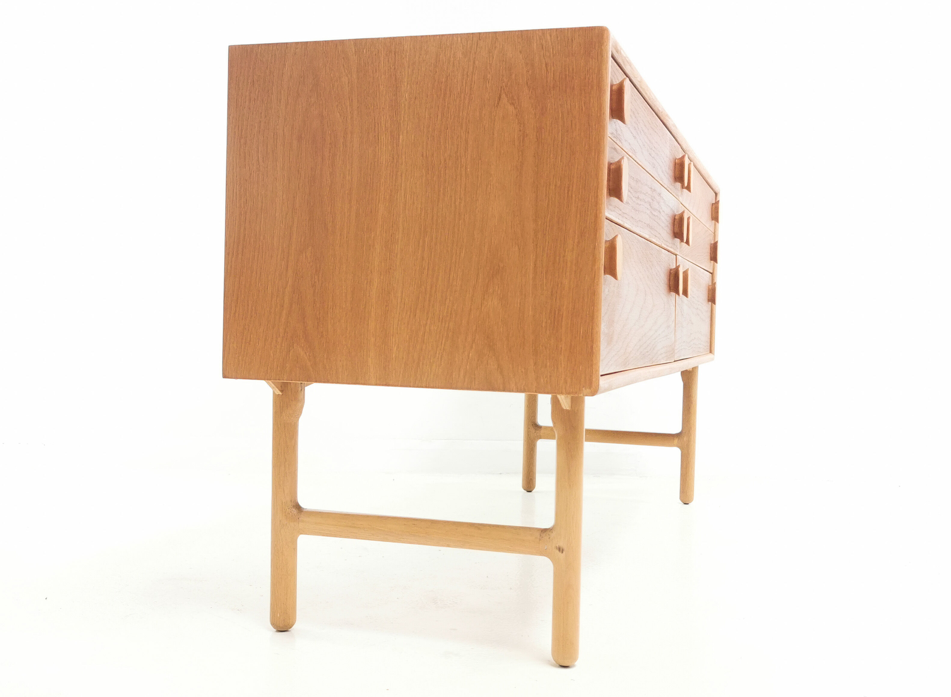 Oak Mid Century Sideboard Chest of drawers by Meredew