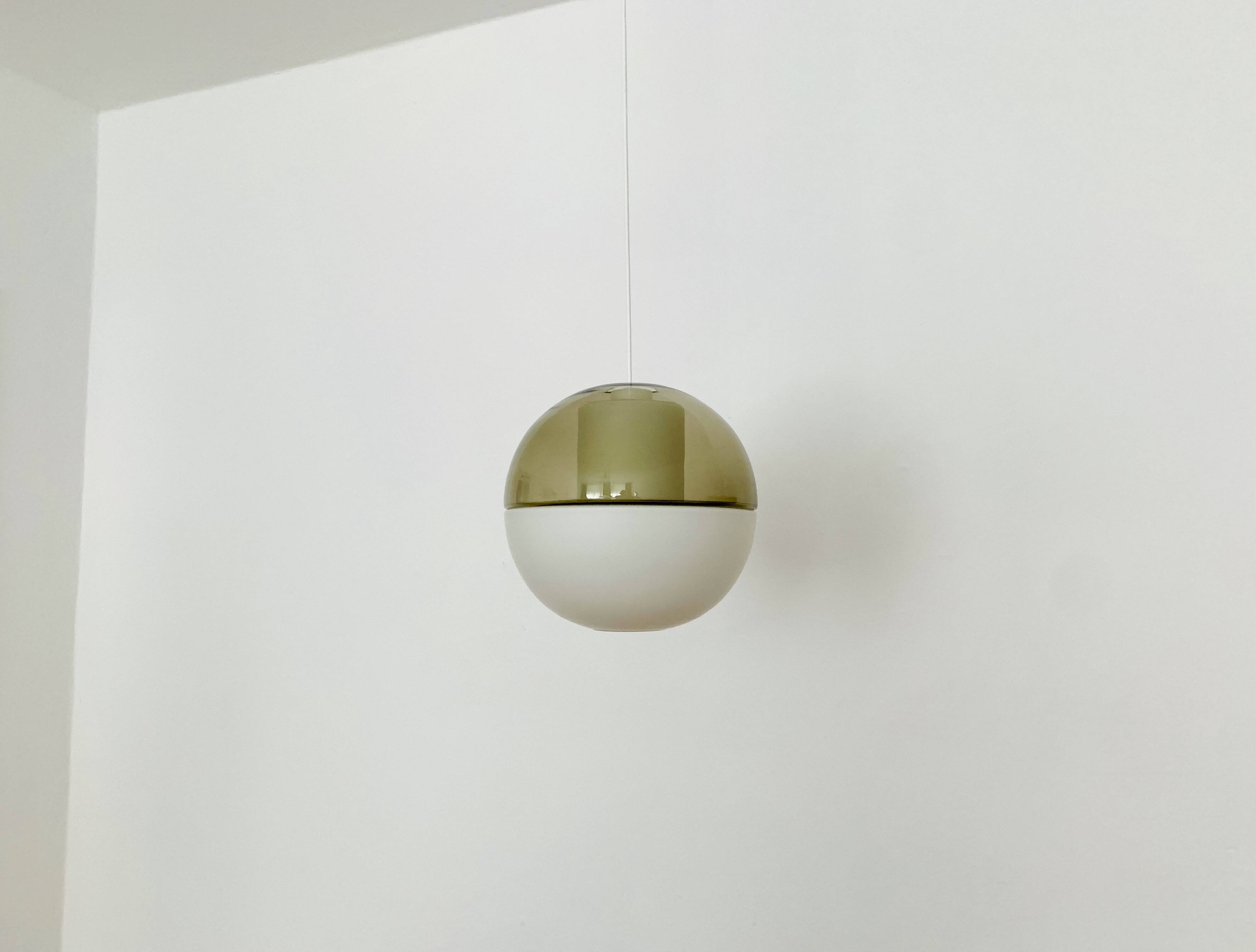 Glass Pendant Lamp by Wilhelm Wagenfeld for Peill and Putzler