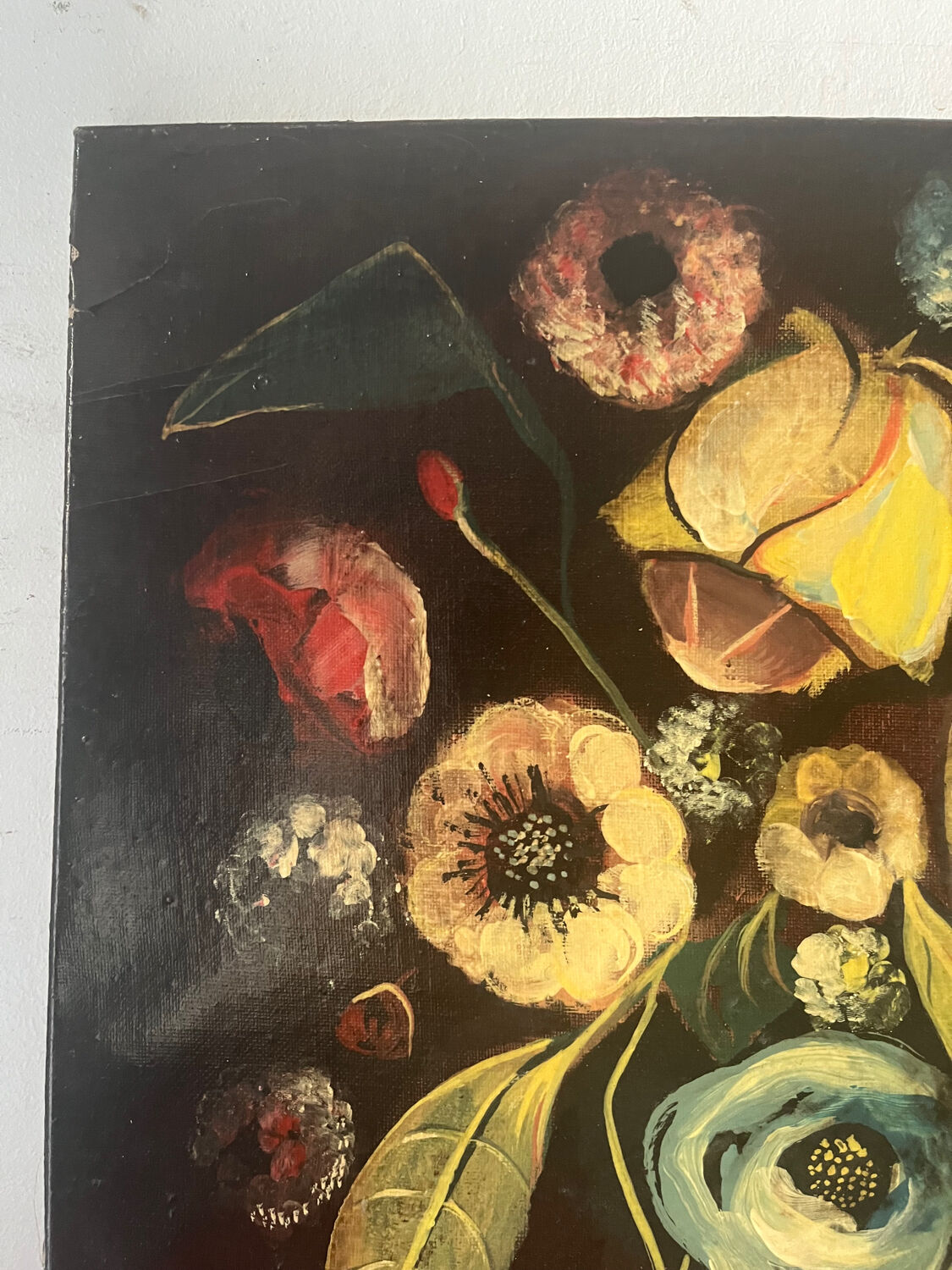 Bouquet of Flowers, oil on canvas, signed