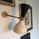 Pair of Italian design wall lights from the 1950s.