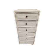 Wicker cabinet with 6 drawers