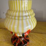 Small 1970s Murano Glass Vase in the style of Carlo Moretti. H15.