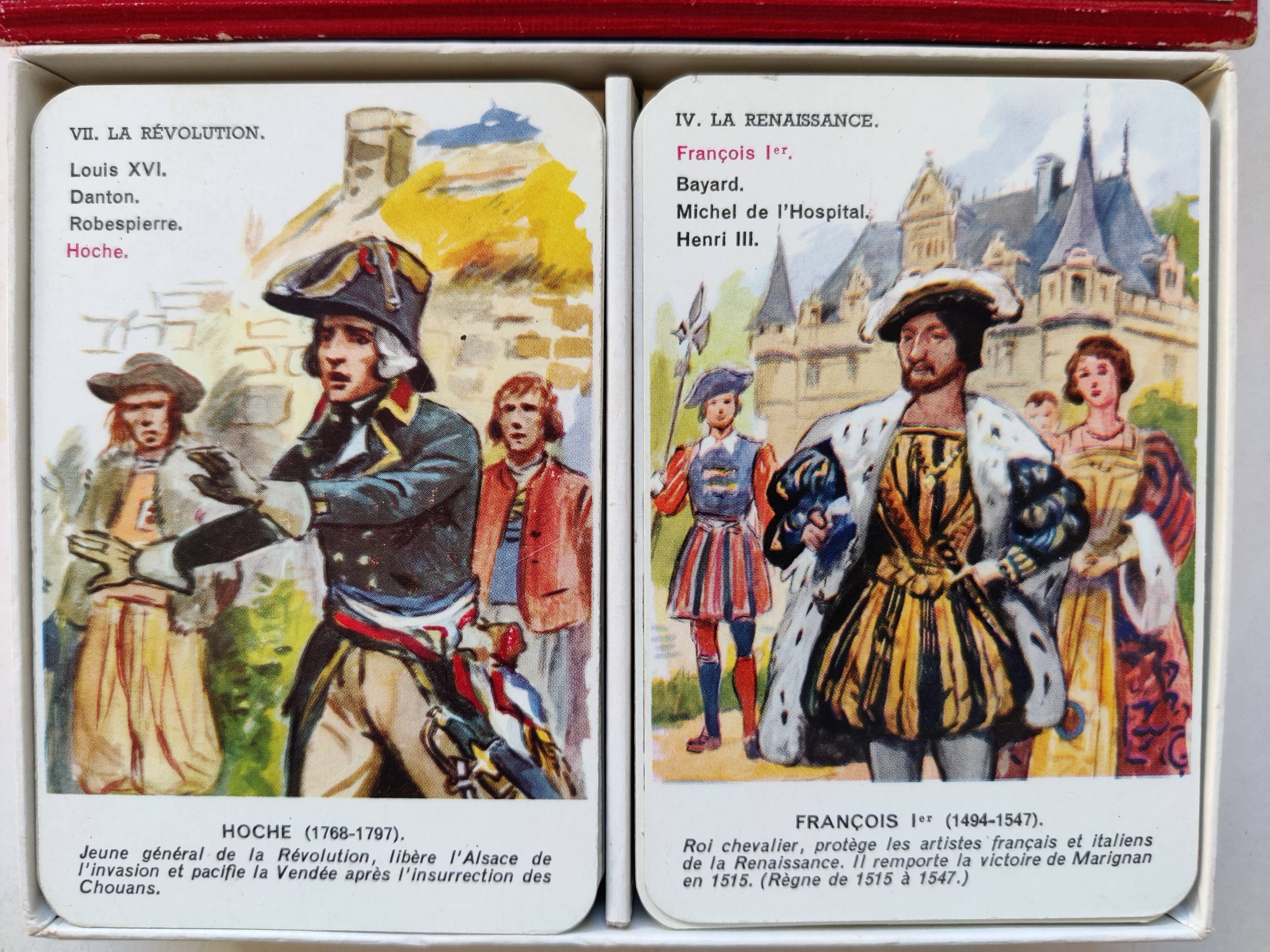 Ancient game of families kings and figures of the history of France