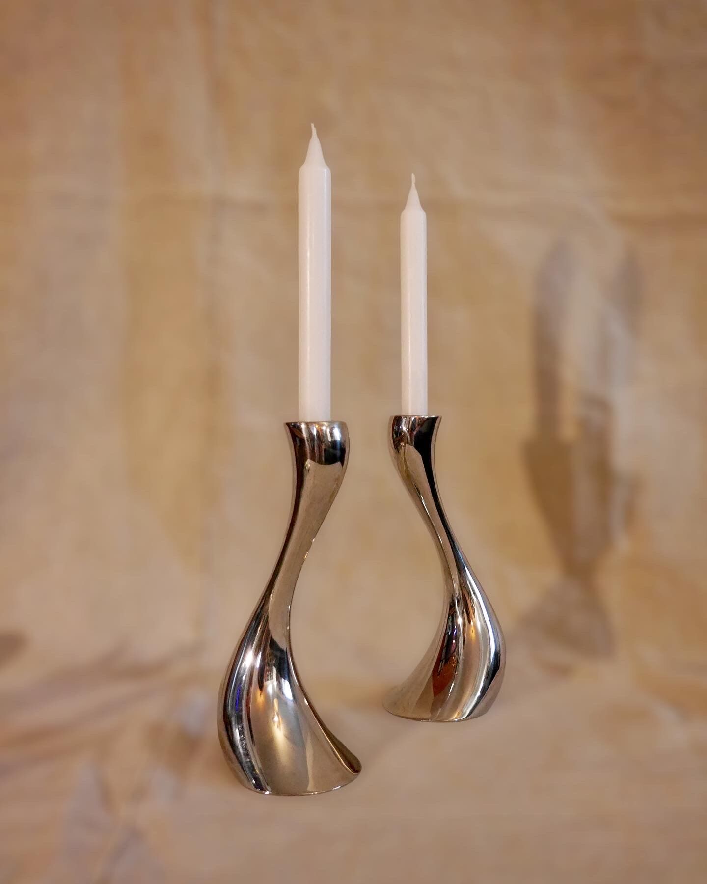 Pair of Georg Jensen candlesticks
