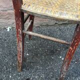 Set de 2 chaises bistrot restaurant taverne brasserie 1930 Alsace Tigre Bock Strasbourg