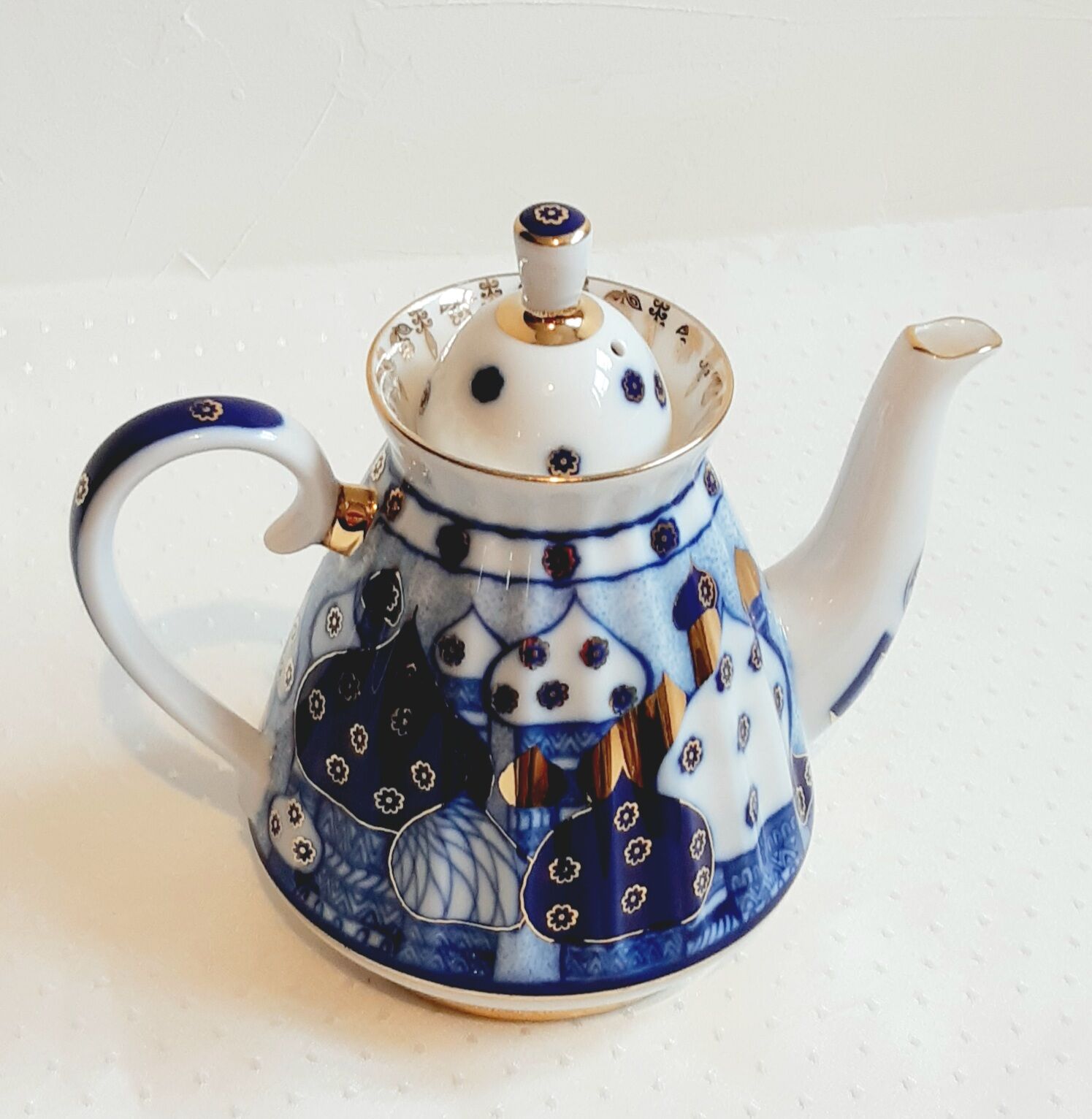 Russian porcelain teapot Lomonosov