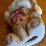 Ceramic dog figurine