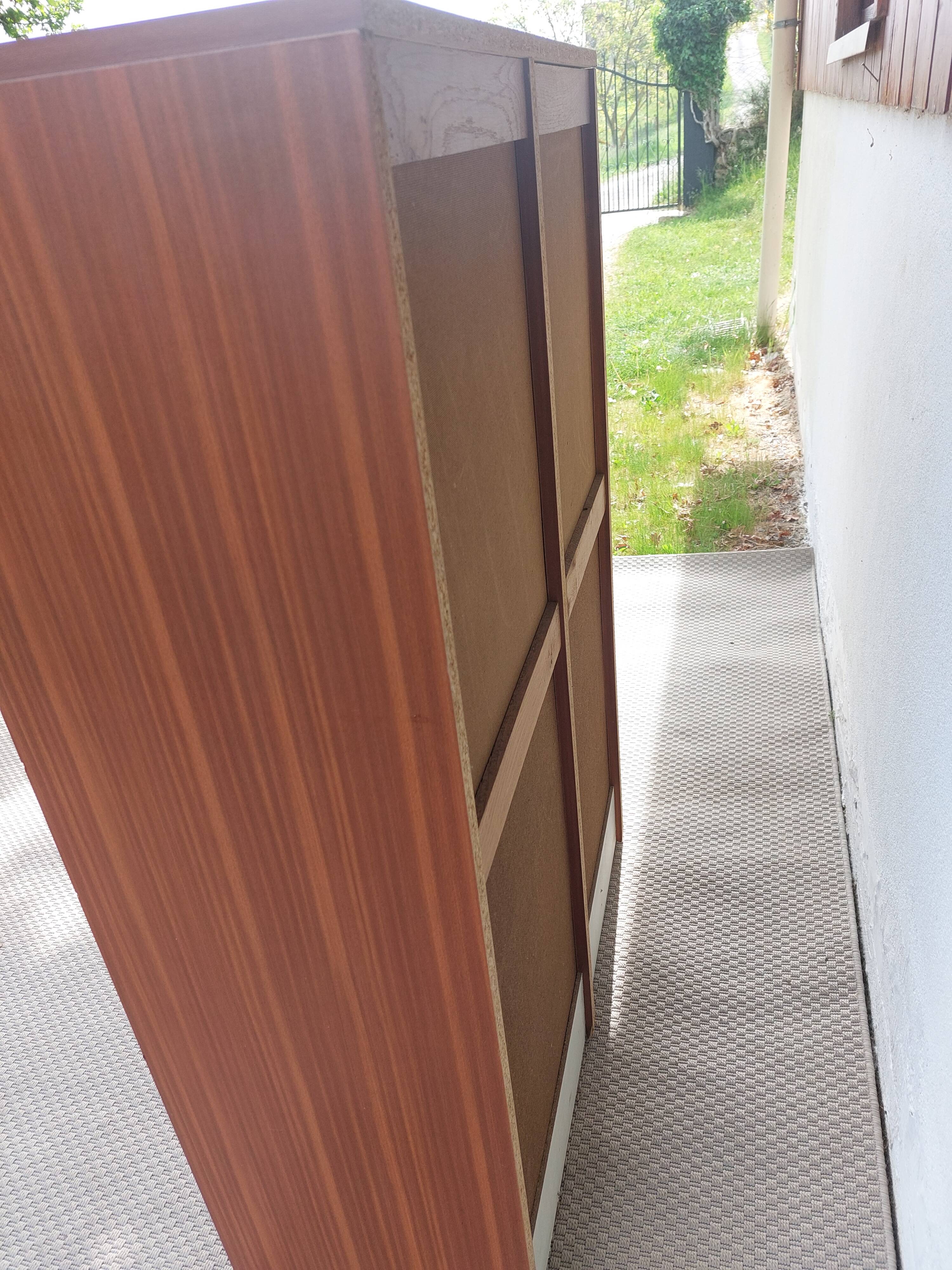 Meuble classeur à rideaux double