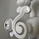 Cast iron and opaline wall lights from the 70s