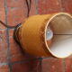 Vintage turned wooden candle holder lamp