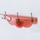 Coat rack in painted wood and vintage brass